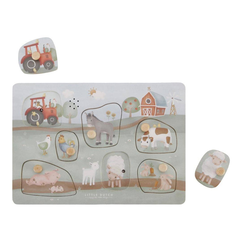 Steckpuzzle mit Sound Little Farm