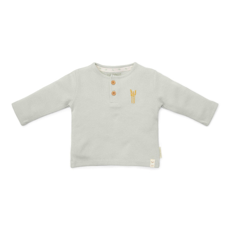 Langarmshirt für Babys und Kinder in Soft Green