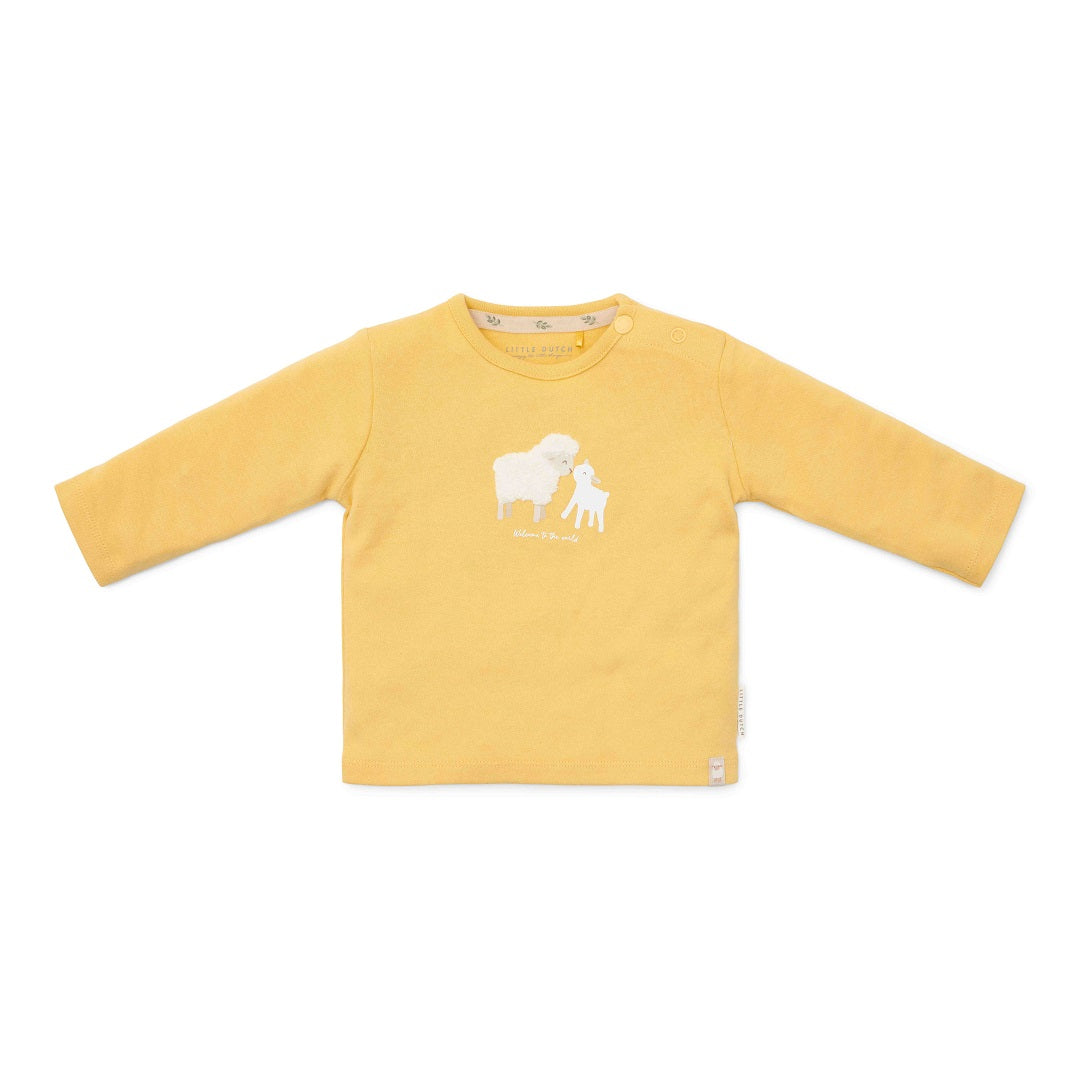Langarmshirt Warm Yellow für Babys und Kinder