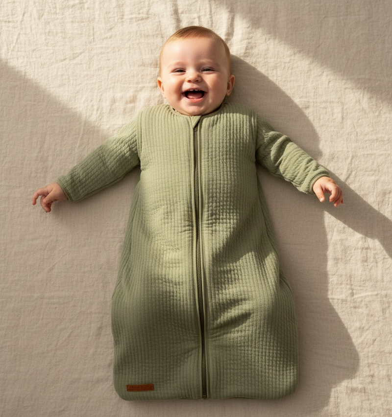Winter sleeping bag 90 cm Pure Olive | Little Dutch