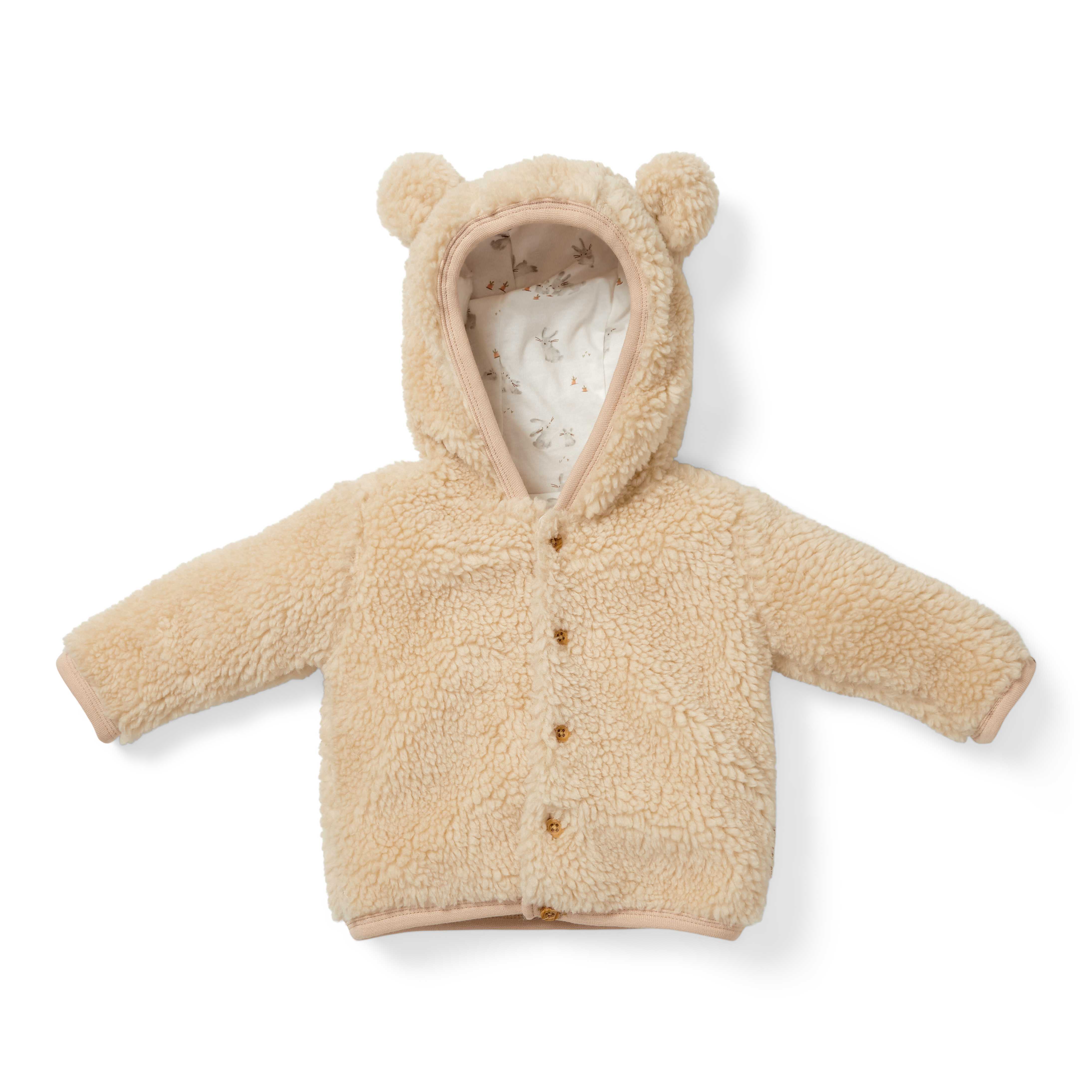 Teddy Jacke Sand für Babys Newborn