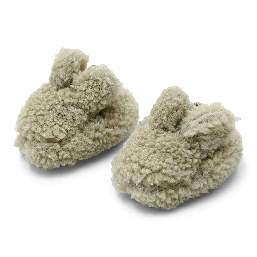 Teddy Shoes Soft Green – Soft Baby Shoes for Newborns