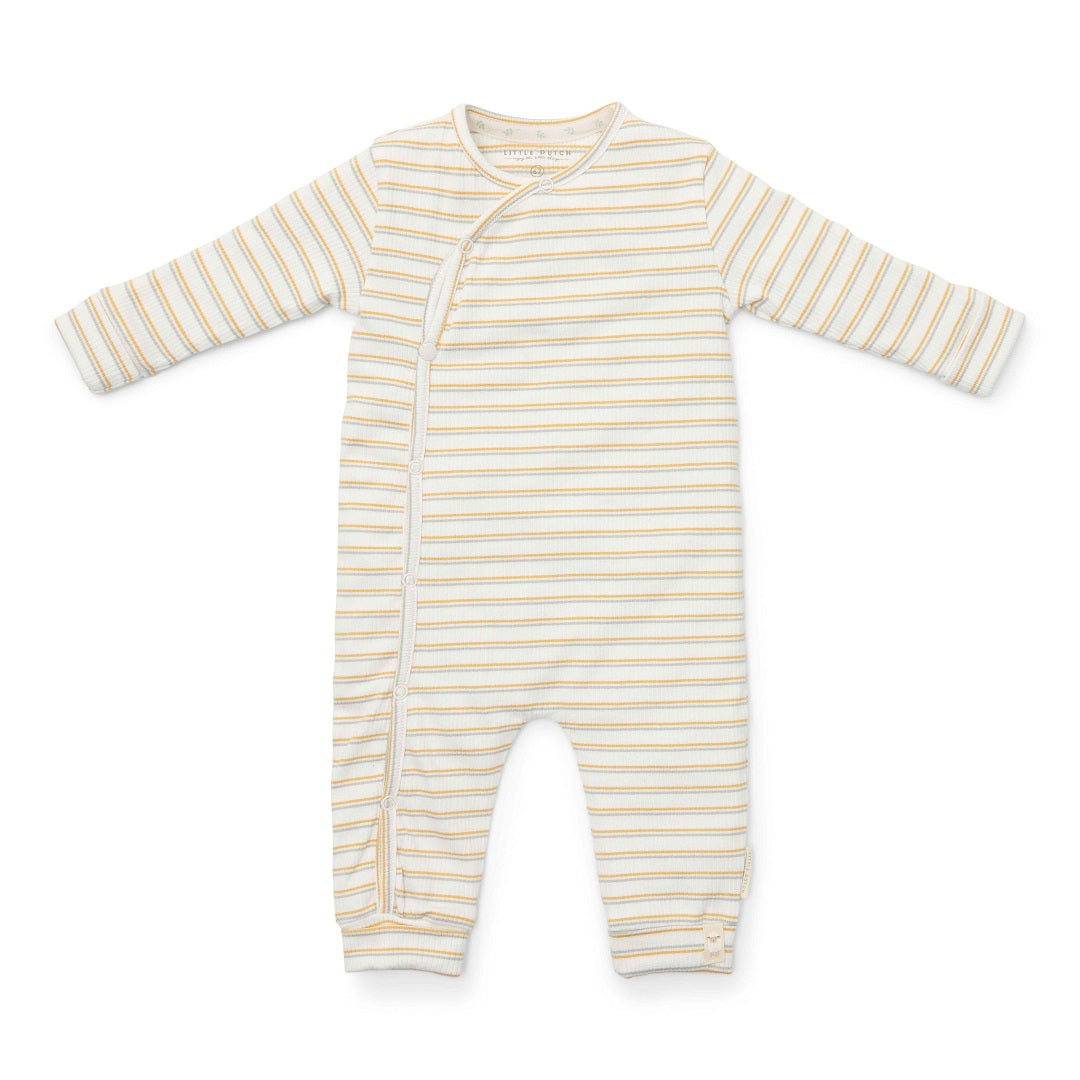 Striped wrap romper for newborns and babies