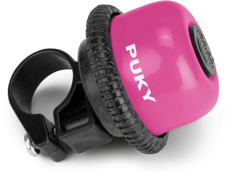 Rotating ring bell for balance bikes and scooters pink | PUKY
