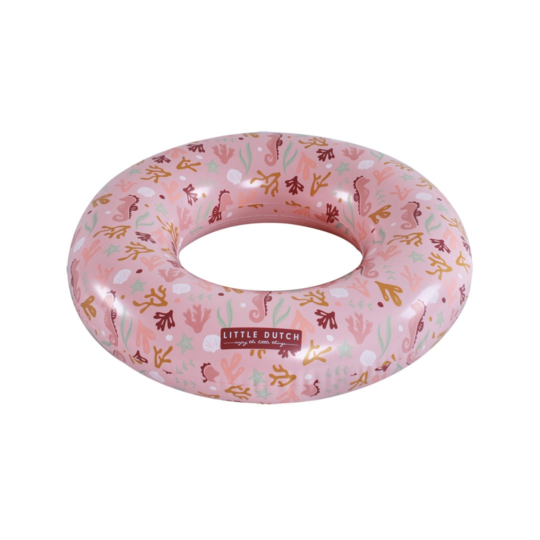 Kinder Schwimmring Ocean Dreams Pink mit 50 cm Durchmesser in der Produktansicht. Der aufblasbare Schwimmring im maritimen Design eignet sich ideal für Pool, Garten, Strand und sommerlichen Wasserspaß mit Kindern.