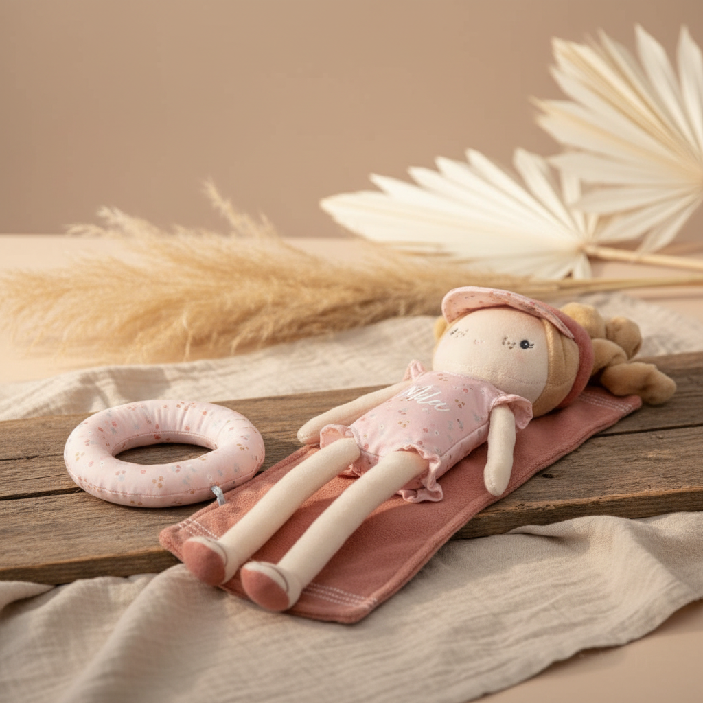 Kuschelpuppe Mila zum Kuscheln und Spielen