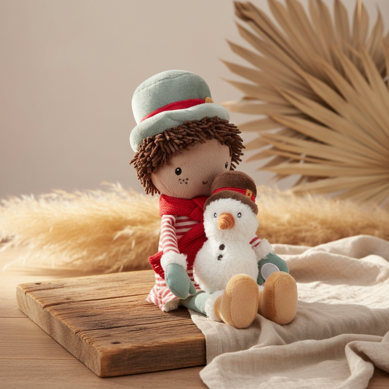 Kuschelpuppe Jake Weihnachten 35 cm – Weihnachtsgeschenk für Kinder