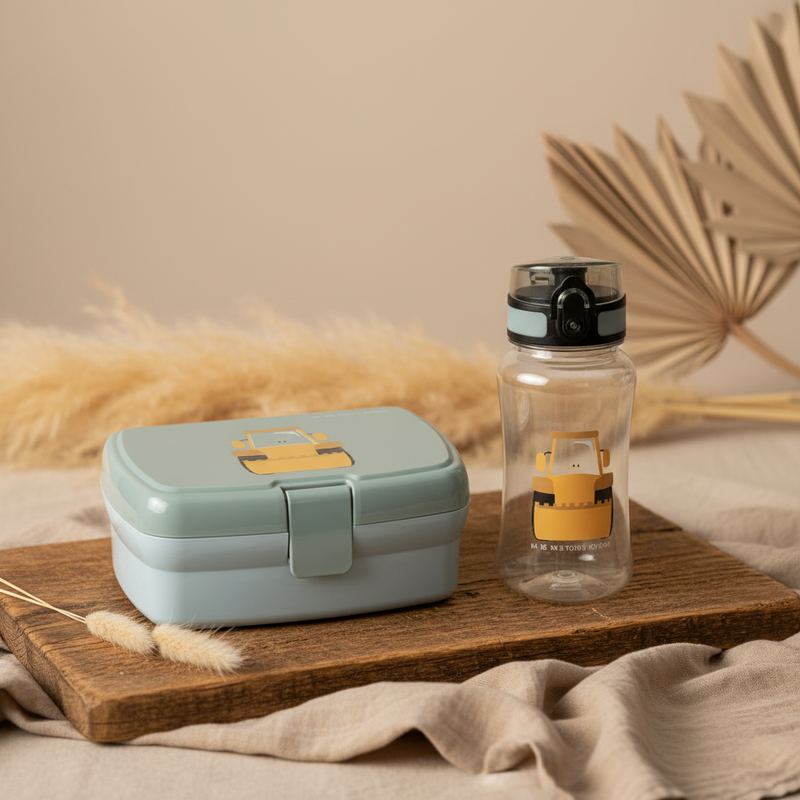 Breaktime Set Bottle &amp; Lunch Box Tiny Drivers - Excavator | Casual