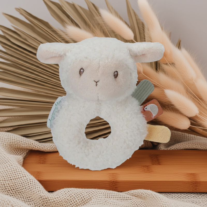 Rassel-Greifling Schaf Little Farm | Babyspielzeug by Schmatzepuffer