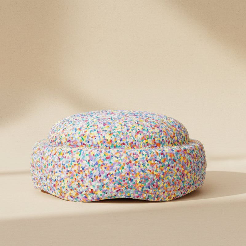 Bunter Stapelstein Super Confetti fuer Kinder zum Balancieren, Stapeln, Spielen und fuer kreative Bewegung im Alltag